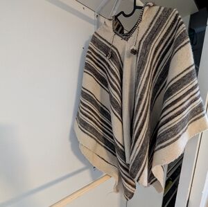 Striped Poncho From Peru